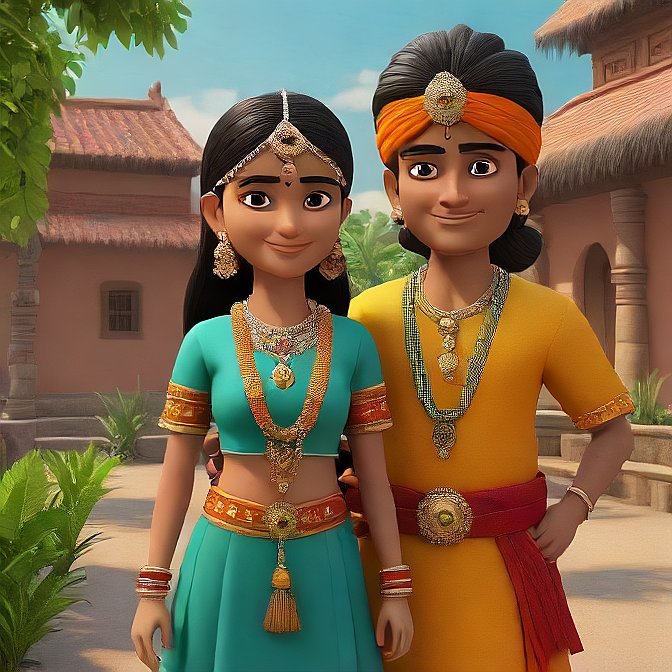 3D cartoon character art